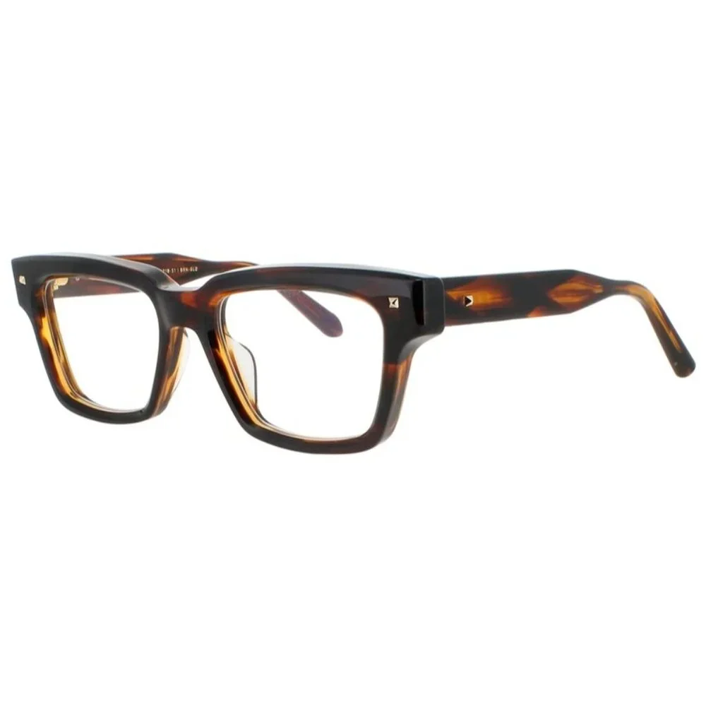 NWT VALENTINO EYEGLASSES SQUARE UNISEX HAVANA EYEWEAR